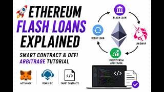 Ethereum Flash Loans Explained  Smart Contract &amp; DeFi Arbitrage Tutorial Educational