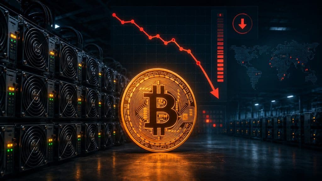 Bitcoin Mining Difficulty Drops 10% as Miners Operate at a Loss