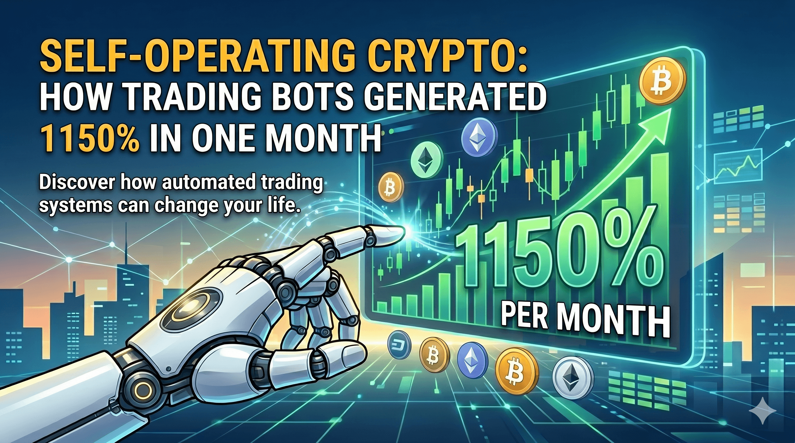 Crypto That Works on Its Own: How Trading Bots Earned $1,150 in a Month